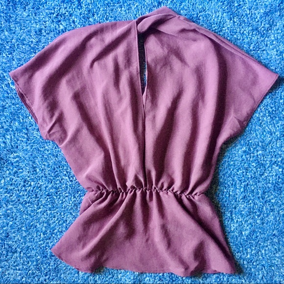 SOLD ❀ Francesca’s Blue Rain mauve top - Picture 6 of 6